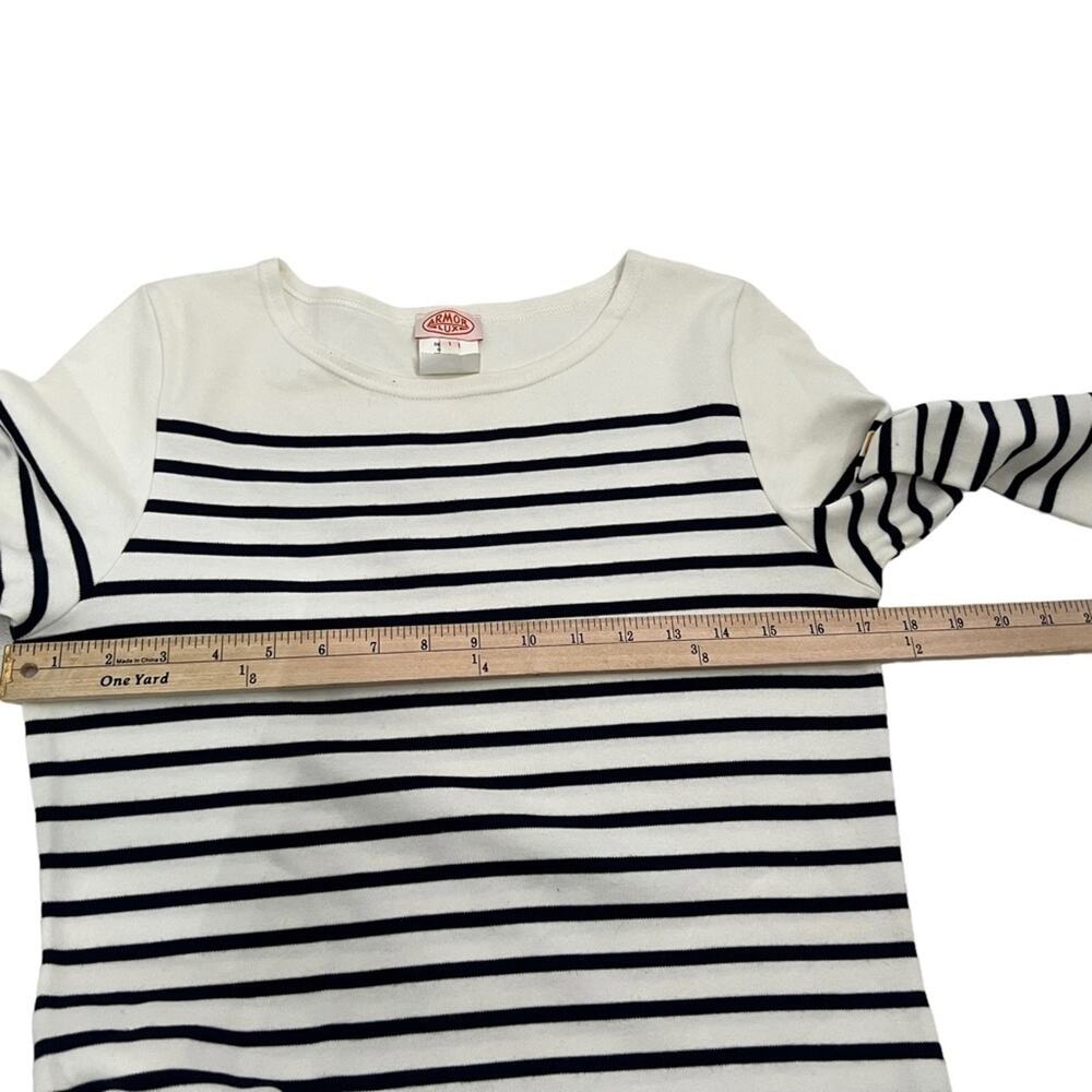 Armor Lux Made In France White & Bluen Nautical Breton Stripe Dress S - Picture 7 of 8